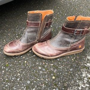 Cute eco friendly leather boots